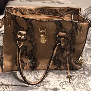 Michael kors snake skin bag